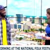 Local Hip Hop Artist Dev Maccc Performing at National Folk Festival